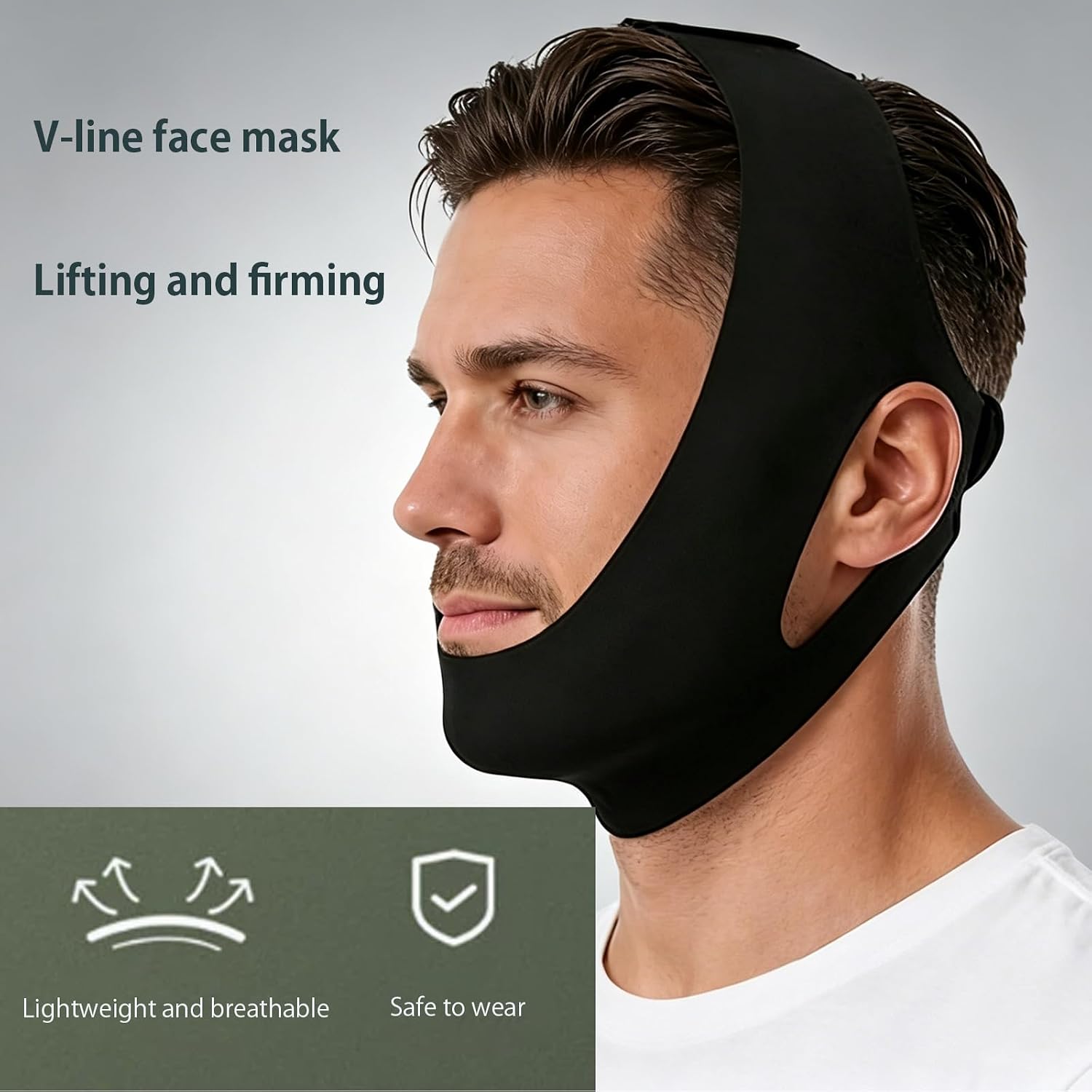 FAJA FACIAL COLLAGEN FACE SCULPT WRAP GRAVIGLOW BEIGE 1 UNIDAD - 3