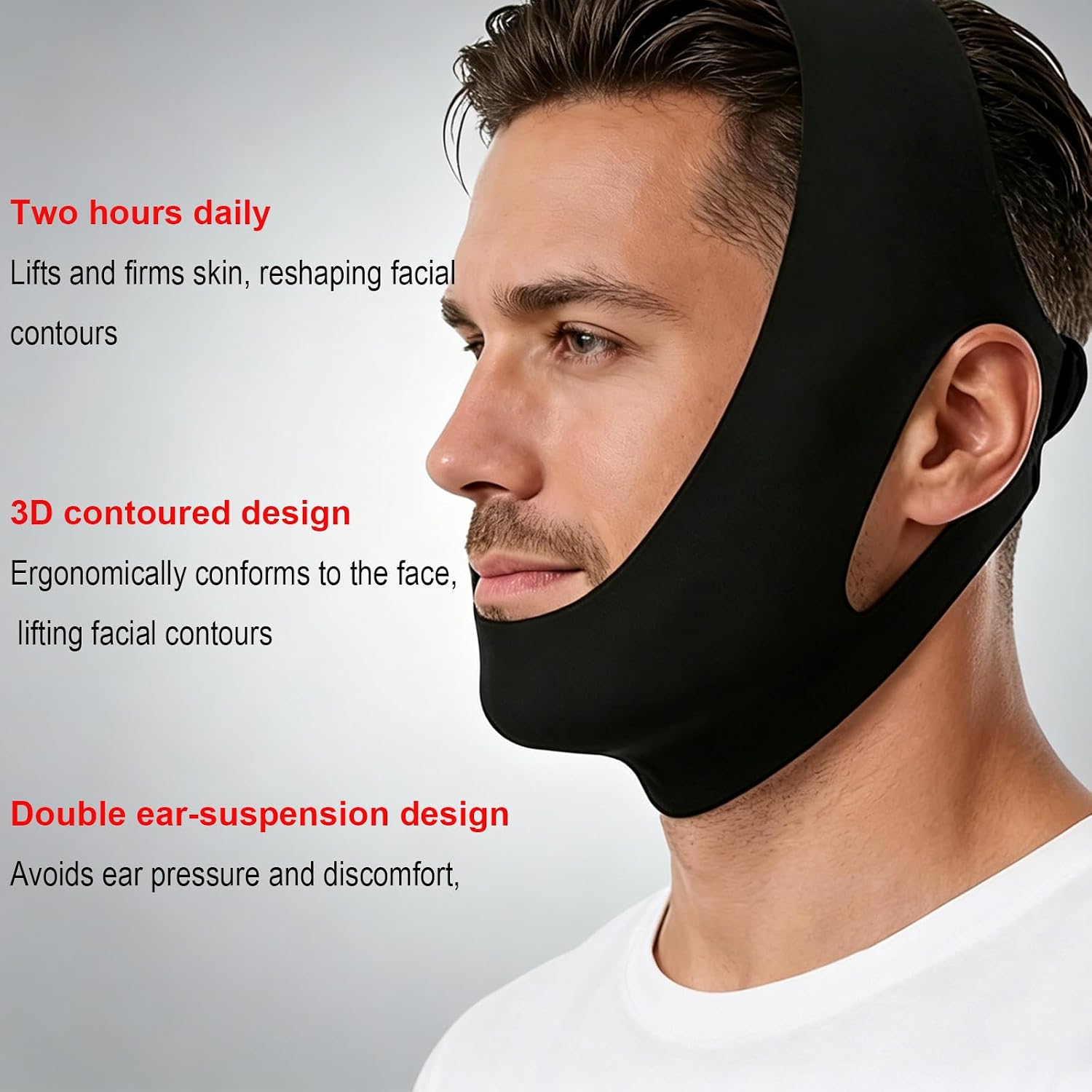 FAJA FACIAL COLLAGEN FACE SCULPT WRAP GRAVIGLOW BEIGE 1 UNIDAD - 4