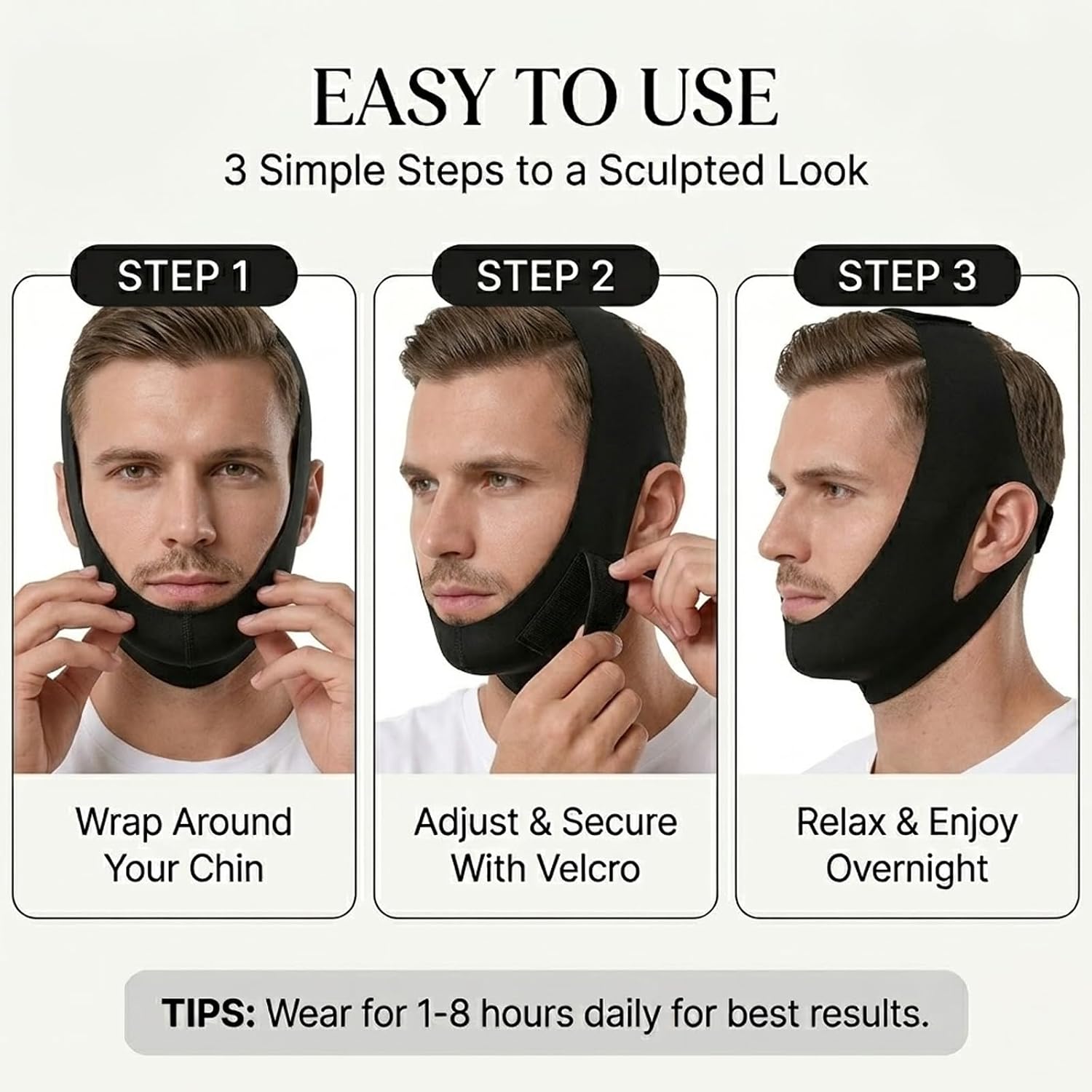 FAJA FACIAL COLLAGEN FACE SCULPT WRAP GRAVIGLOW BEIGE 1 UNIDAD - 5