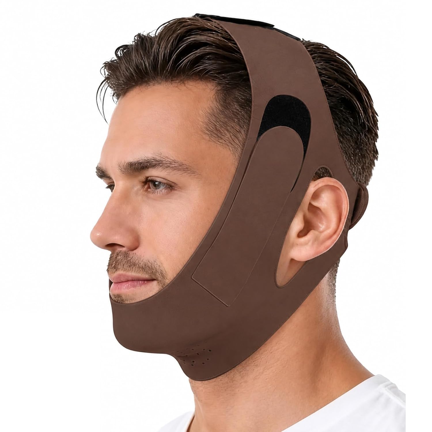 FAJA FACIAL COLLAGEN FACE SCULPT WRAP GRAVIGLOW MARRÓN 1 UNIDAD - 1