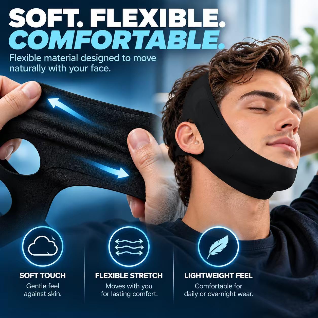 FAJA FACIAL COLLAGEN FACE SCULPT WRAP GRAVIGLOW MARRÓN 1 UNIDAD - 5