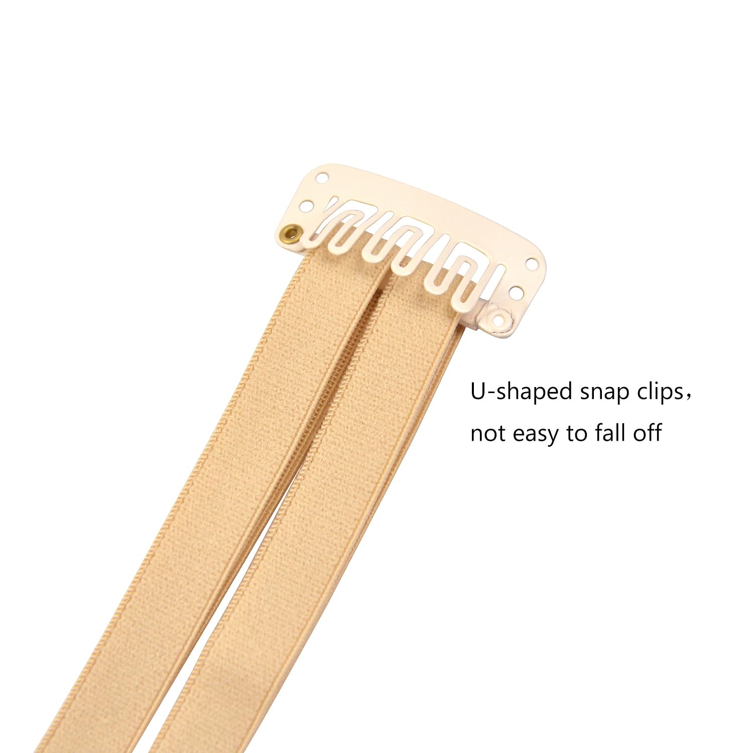 BANDAS FACIALES YTBYT CON CLIPS AJUSTABLES 24CM RUBIO DOBLE - 4