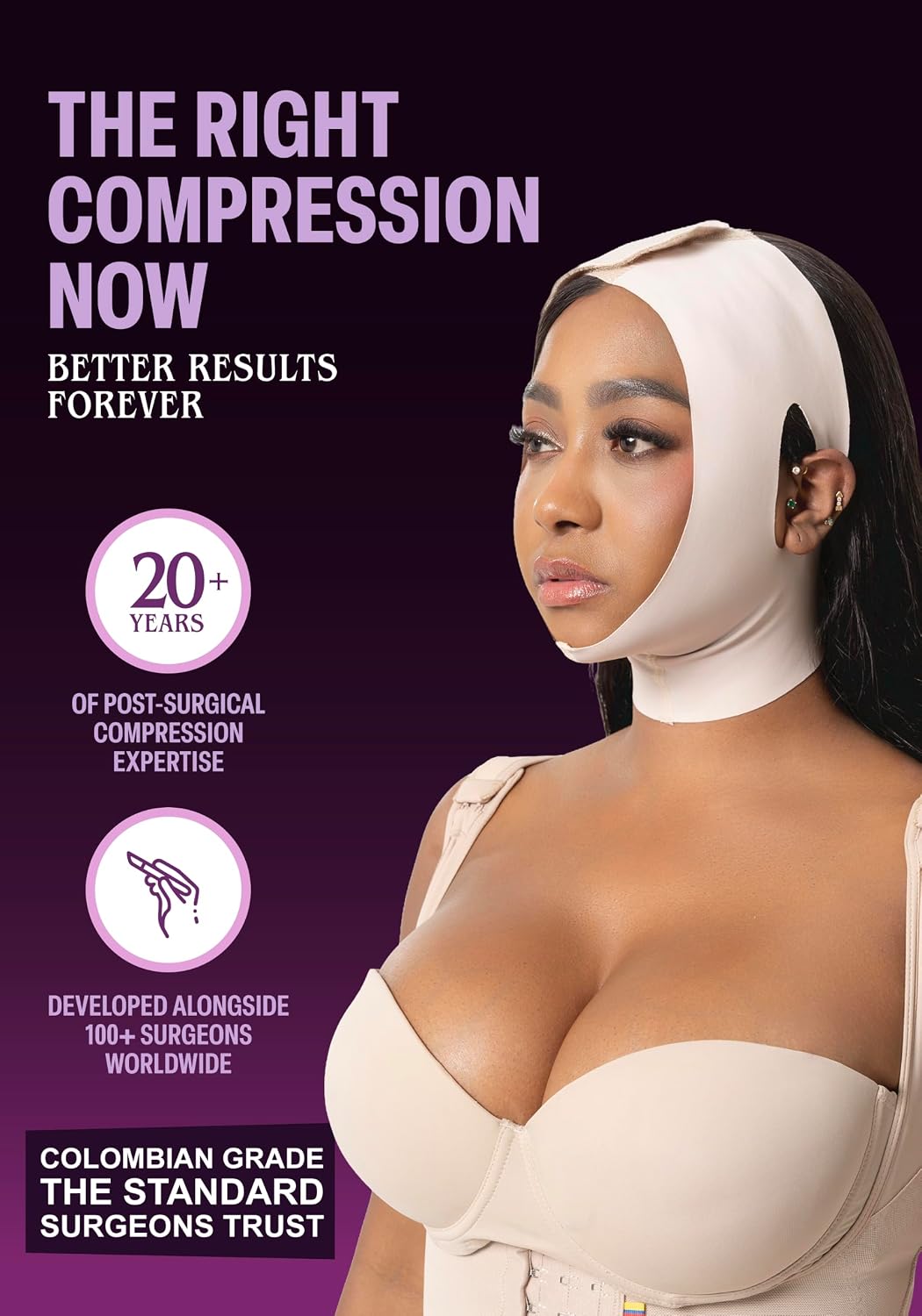 FAJA MENTONERA SNATCHED BODY PARA LIFTING Y COMPRESIÓN FACIAL - 2
