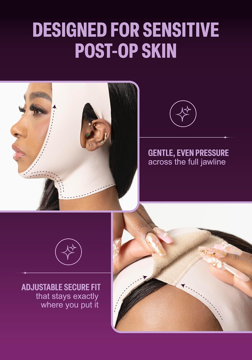 FAJA MENTONERA SNATCHED BODY PARA LIFTING Y COMPRESIÓN FACIAL - 3