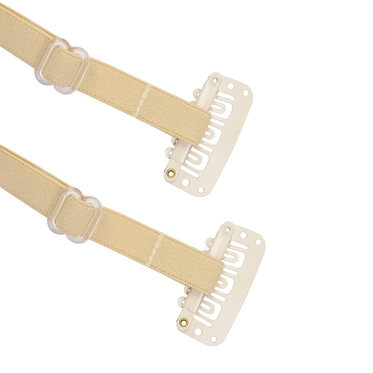 BANDAS FACIALES YTBYT CON CLIPS 24CM RUBIAS 4 UNIDADES - 5