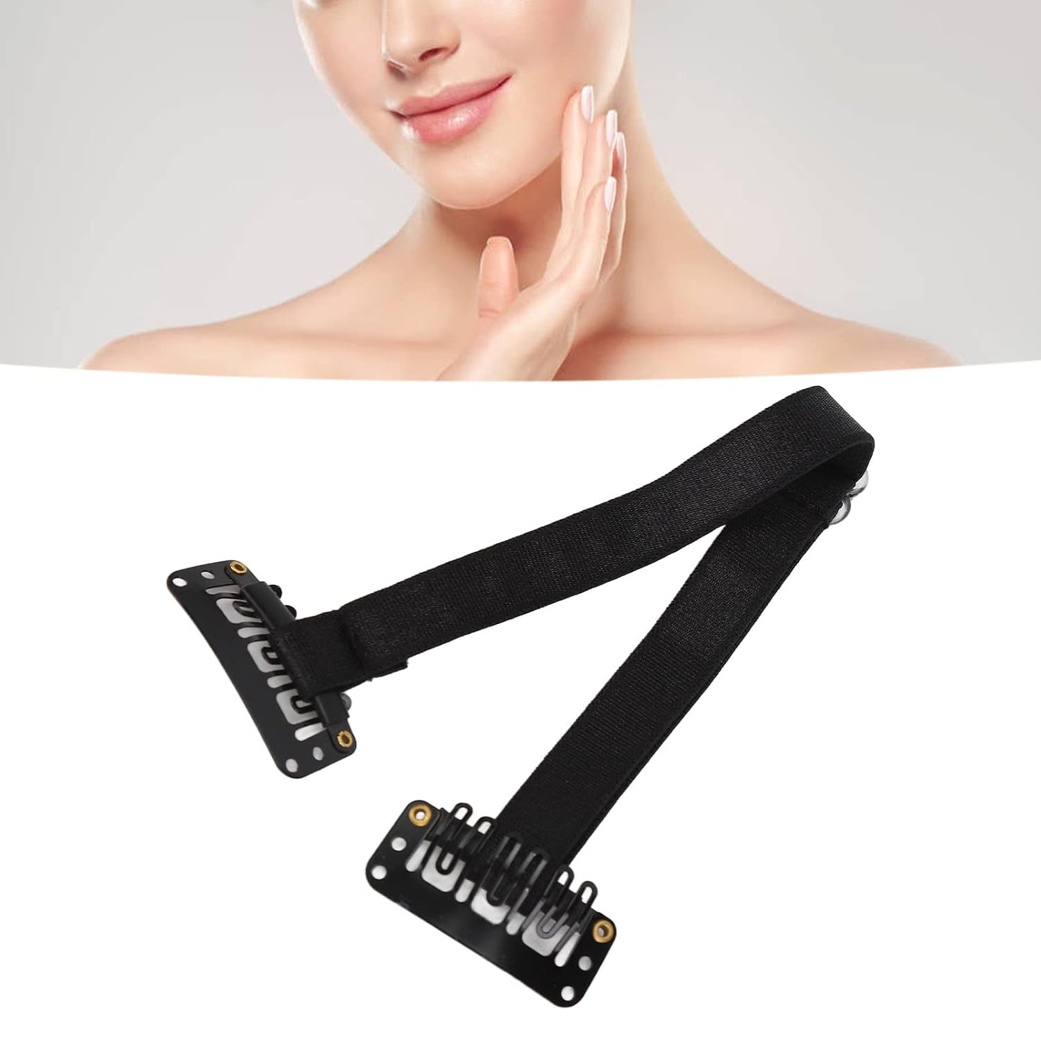 BANDAS FACIALES LIFTING LUQEEG 4 UNIDADES AJUSTABLES CON CLIPS - 2
