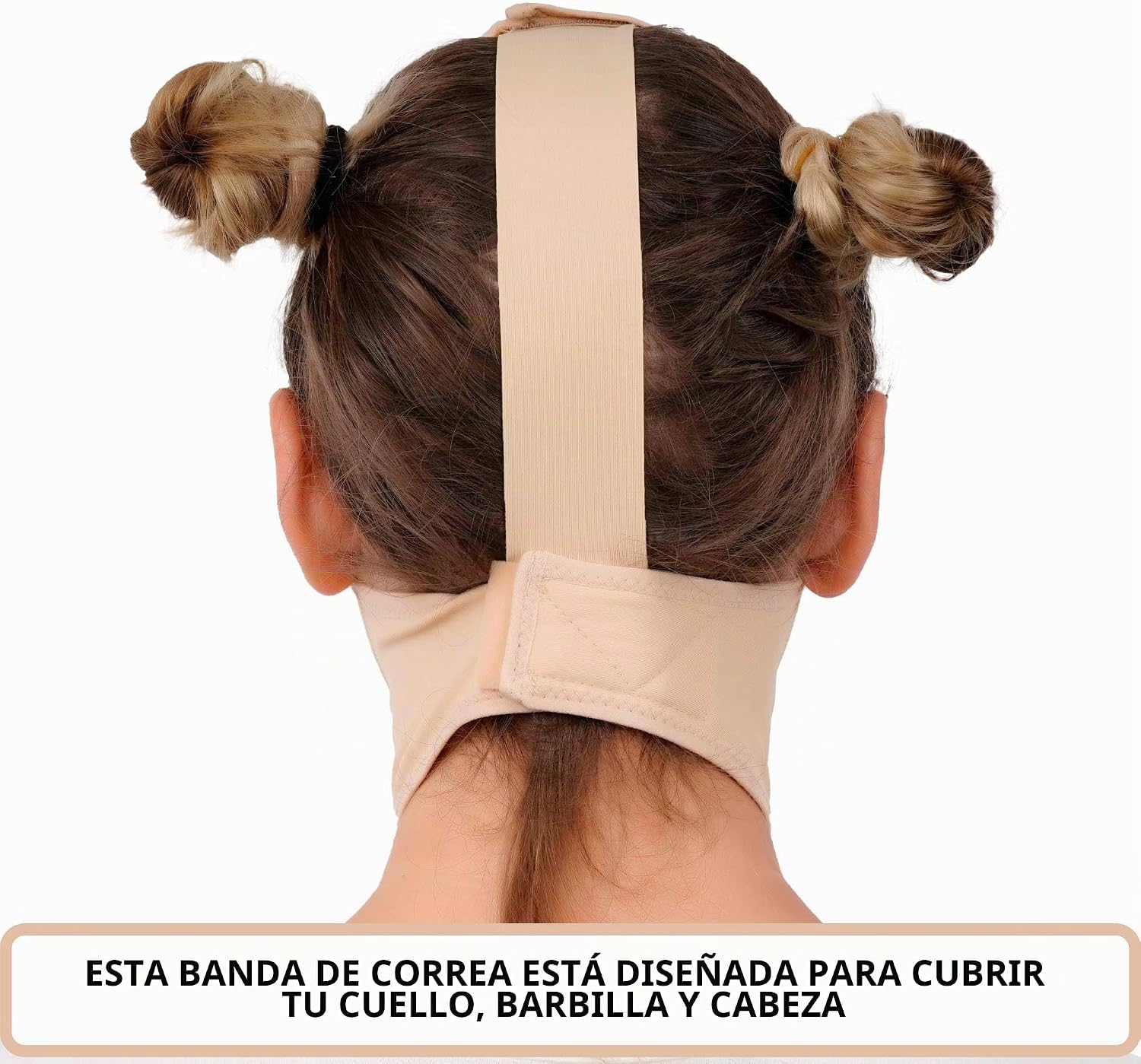 FAJA DE COMPRESIÓN PARA CUELLO Y MENTÓN IKIDO POST CIRUGÍA PARA MUJER - 3