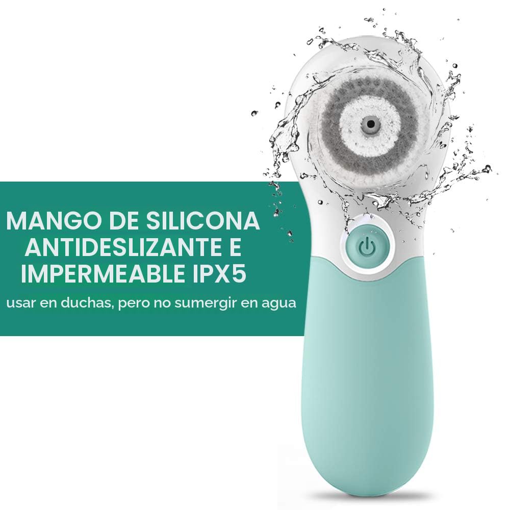 CEPILLO FACIAL ELÉCTRICO TOUCHBEAUTY CON 3 CABEZALES Y 2 VELOCIDADES - 5
