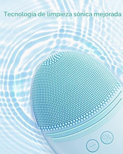 CEPILLO FACIAL DE SILICONA EZBASICS AZUL IPX7 WATERPROOF - 2