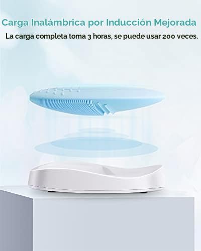 CEPILLO FACIAL DE SILICONA EZBASICS AZUL IPX7 WATERPROOF - 4