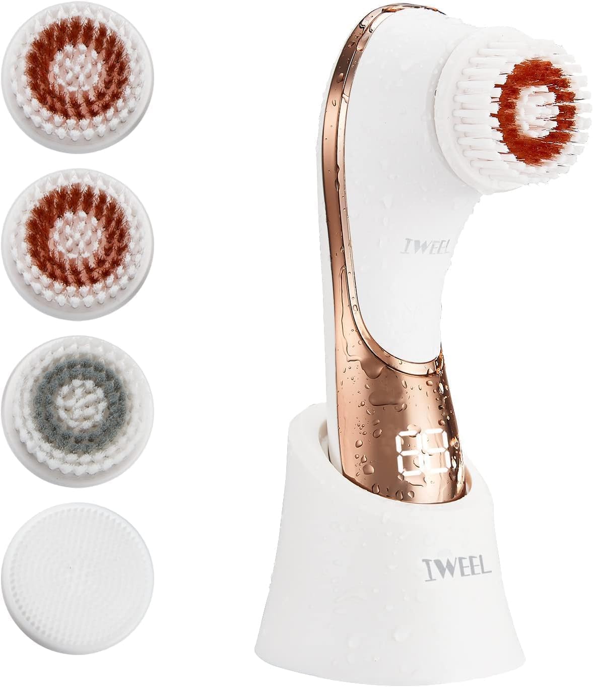 CEPILLO FACIAL ELÉCTRICO IWEEL CON 4 CABEZAS DE CEPILLO - 1
