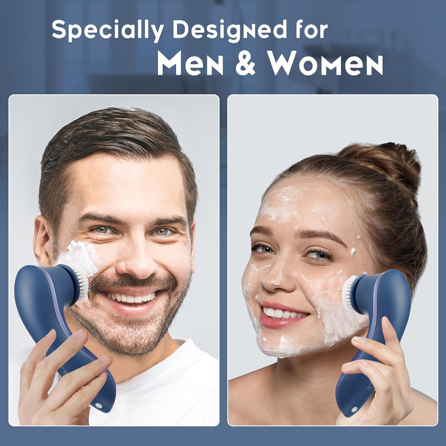 CEPILLO FACIAL ELÉCTRICO RECARGABLE GAURINS 2 VELOCIDADES - 2