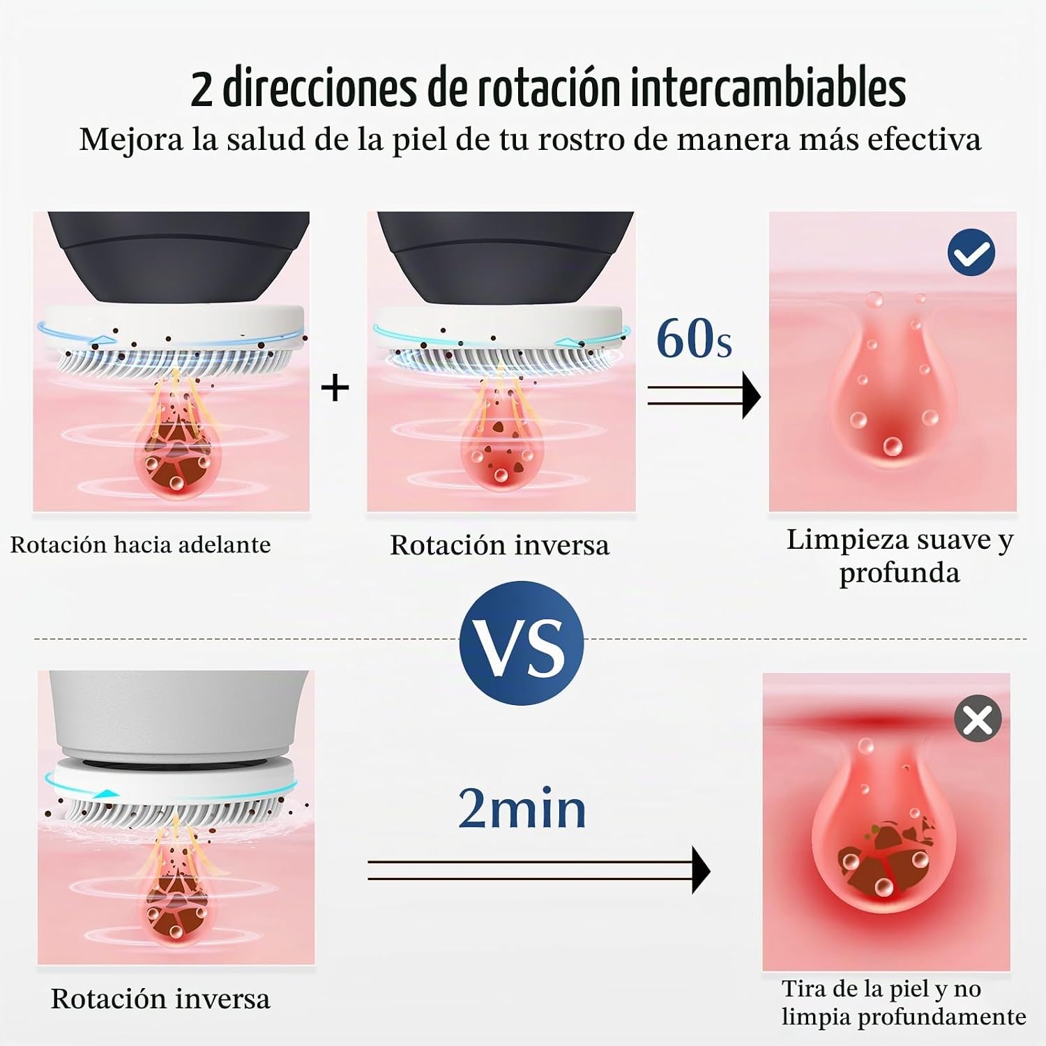 CEPILLO FACIAL COSLUS FBX04 3 EN 1 NEGRO - 2