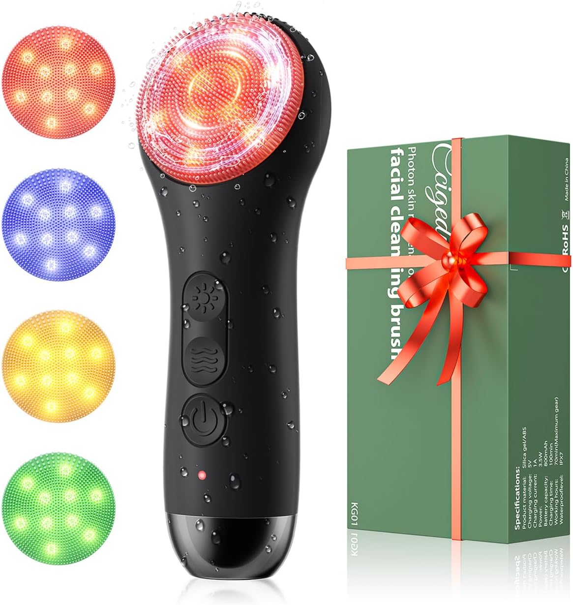 CEPILLO FACIAL ELÉCTRICO RECARGABLE CCIGEDY NEGRO - 1