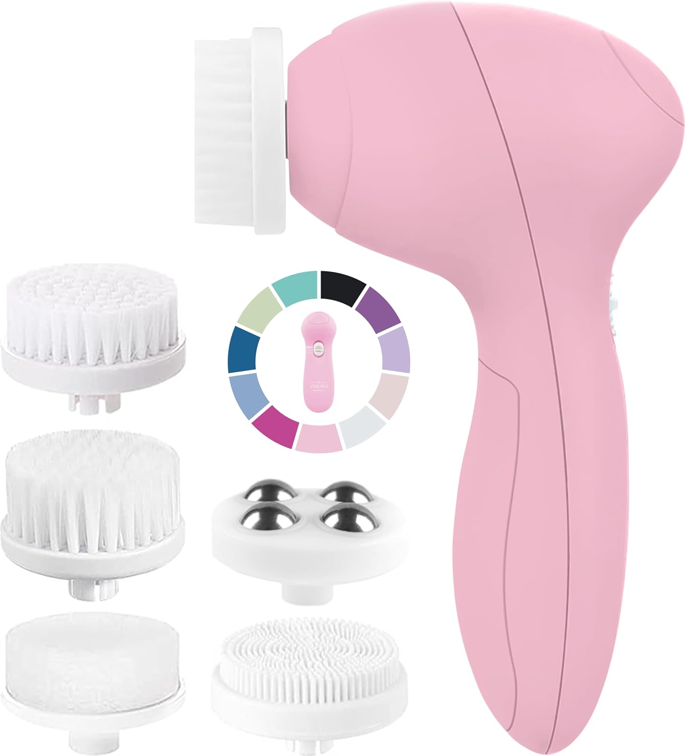CEPILLO FACIAL VISOFO 5 EN 1 CON CABEZALES INTERCAMBIABLES Y MOTOR DE DOS VELOCIDADES - 1