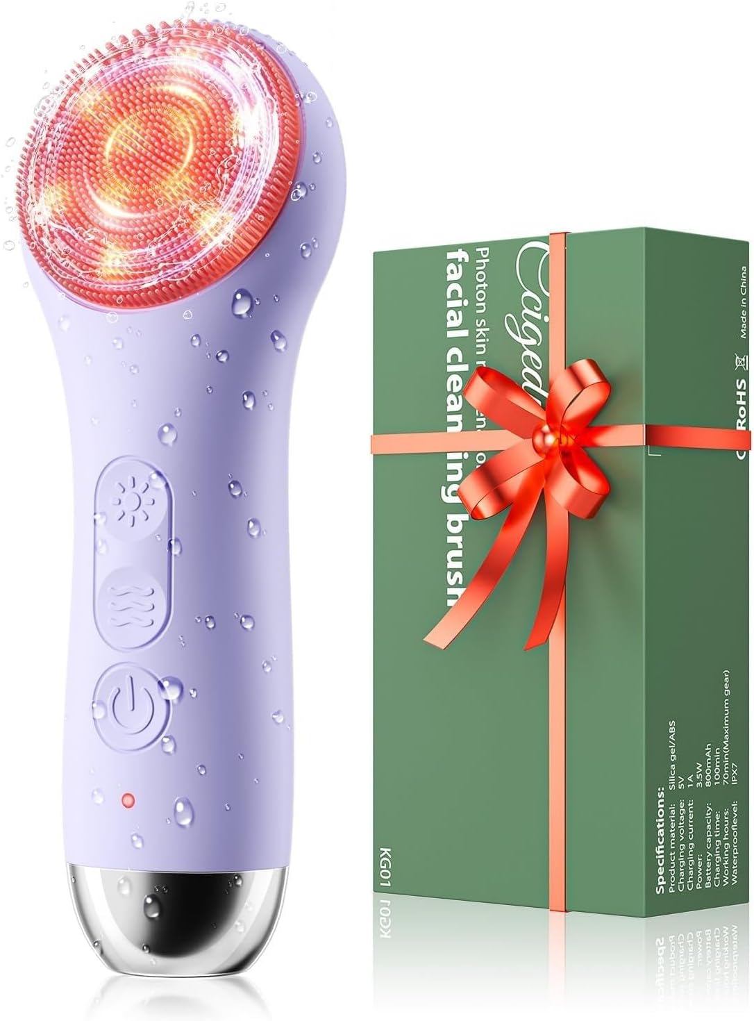 CEPILLO FACIAL RECARGABLE CCIGEDY MORADO - 1