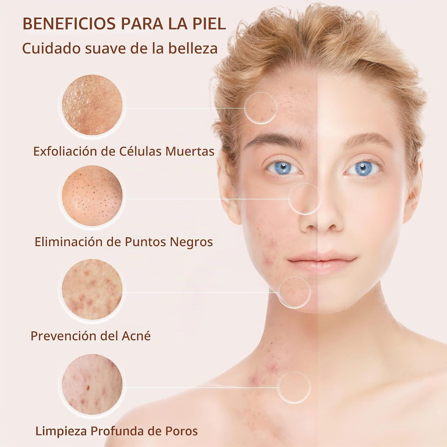 CEPILLO FACIAL VISOFO ONYX 5 EN 1 PARA LIMPIEZA Y EXFOLIACIÓN - 4