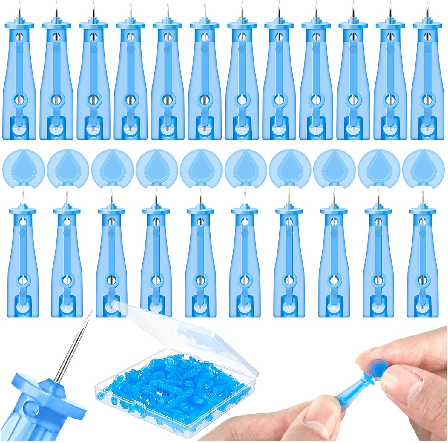 LANCETAS PARA EXTRACCIÓN FACIAL HFYHWT 100 UNIDADES DESECHABLES - 1
