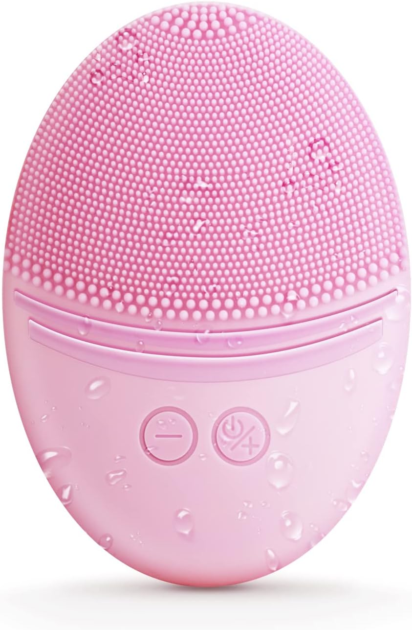 CEPILLO FACIAL DE SILICONA EZBASICS IPX7 WATERPROOF ROSA - 1