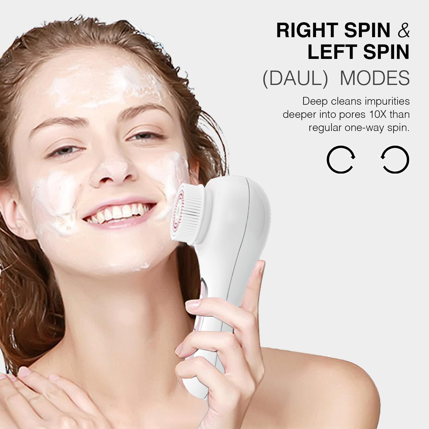 CEPILLO FACIAL ELÉCTRICO UMICKOO 5 CABEZALES RECARGABLE IPX7 - 3