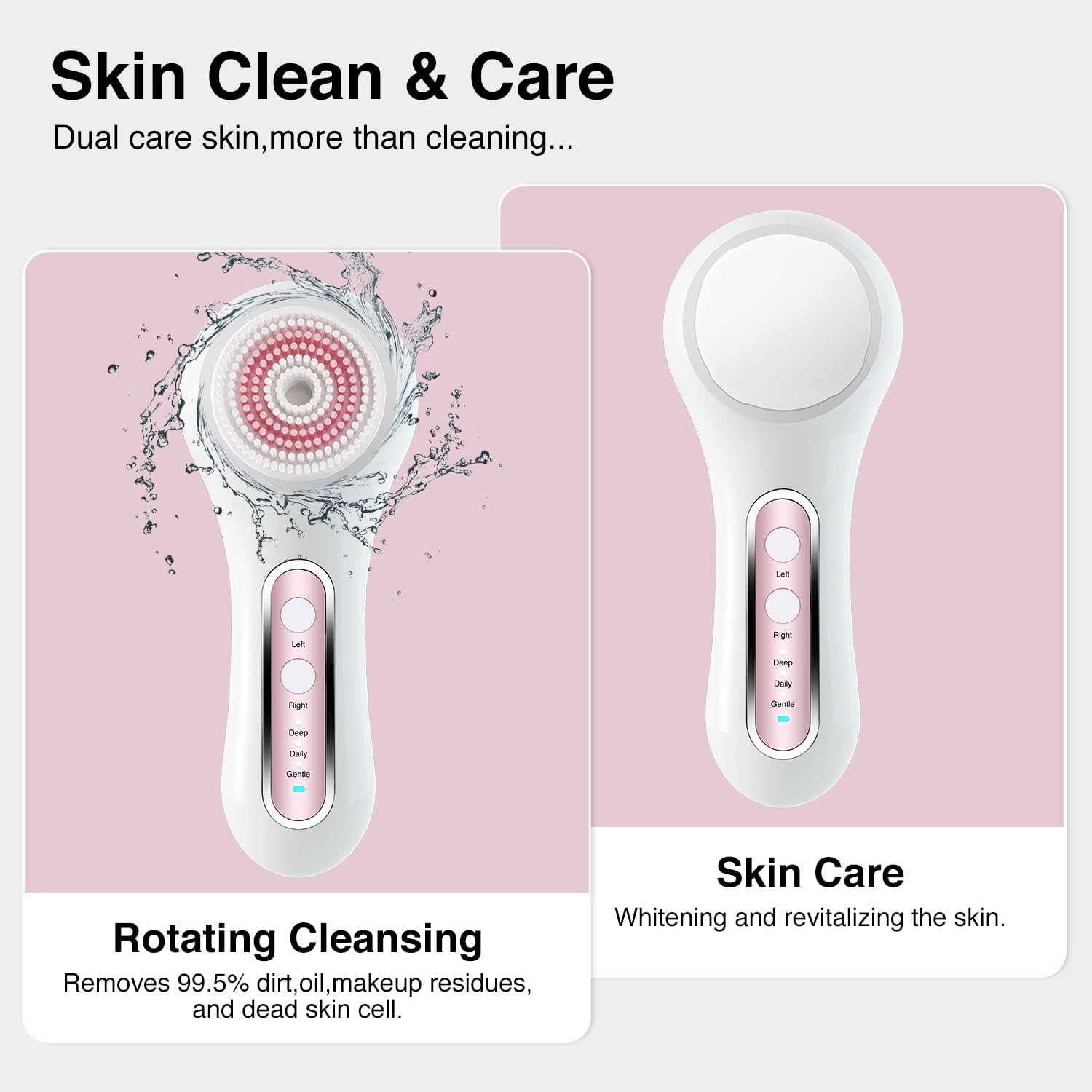 CEPILLO FACIAL ELÉCTRICO UMICKOO 5 CABEZALES RECARGABLE IPX7 - 5