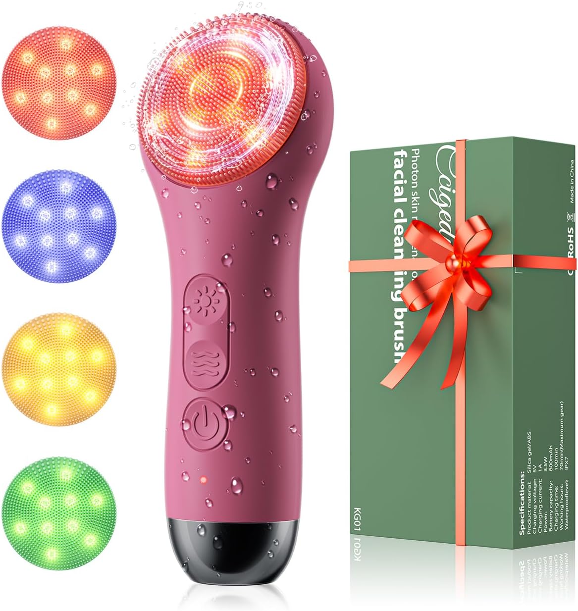 CEPILLO FACIAL ELÉCTRICO RECARGABLE CCIGEDY BERRY - 1