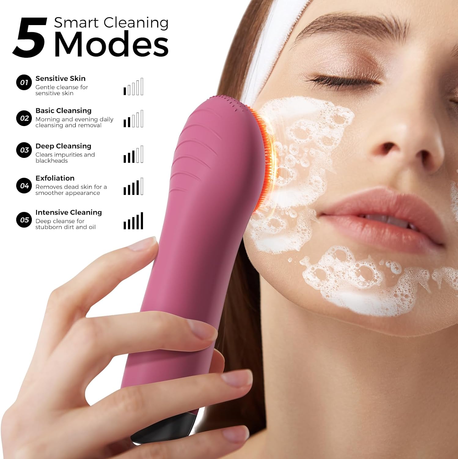 CEPILLO FACIAL ELÉCTRICO RECARGABLE CCIGEDY BERRY - 5