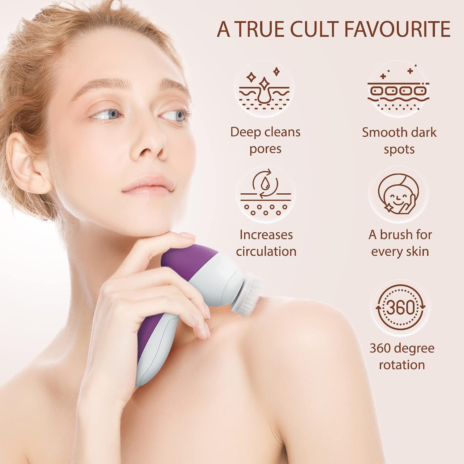 CEPILLO FACIAL VISOFO 5 EN 1 AMATISTA - 5