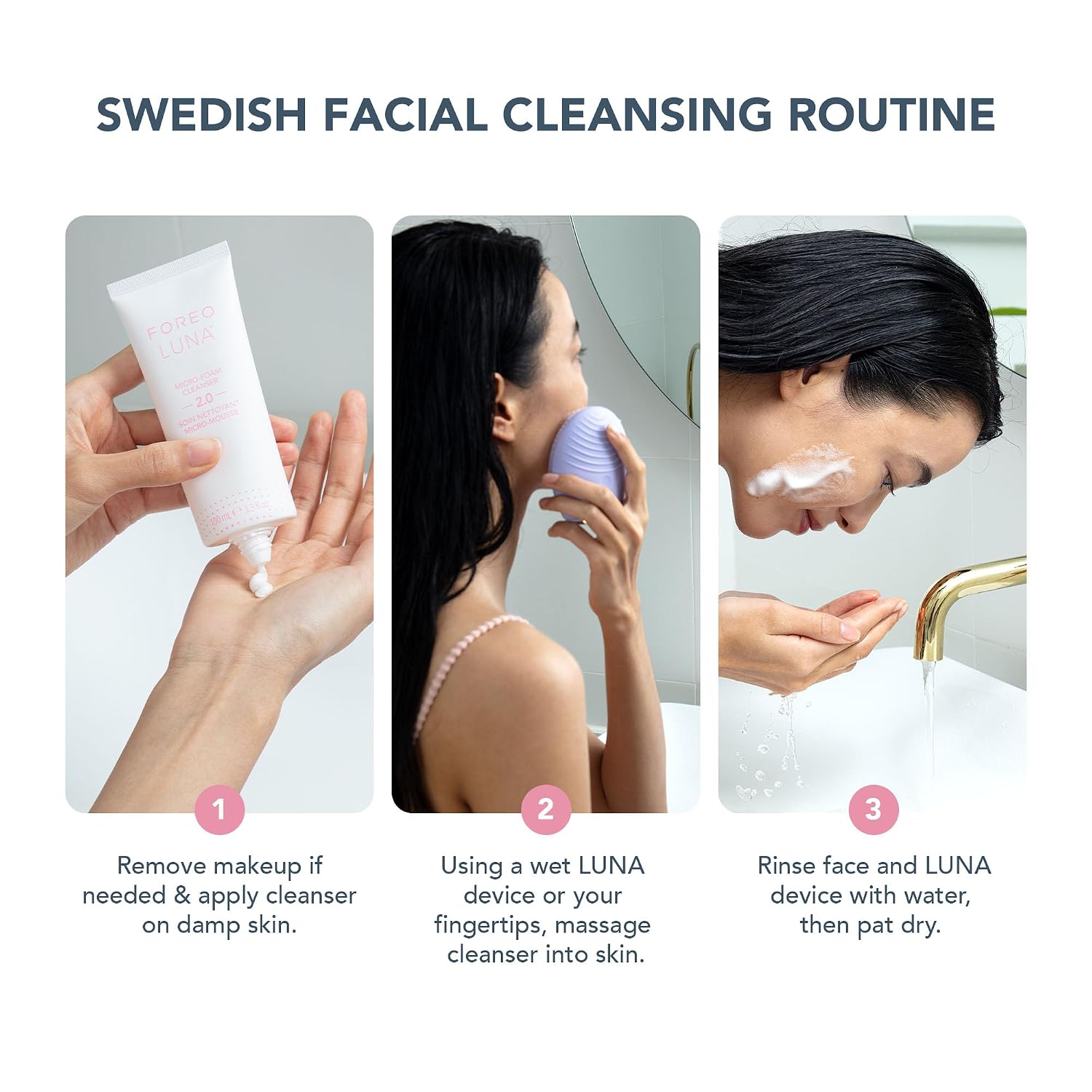 CEPILLO FACIAL FOREO LUNA 4 CON MICRO-FOAM CLEANSER 2.0 - 2