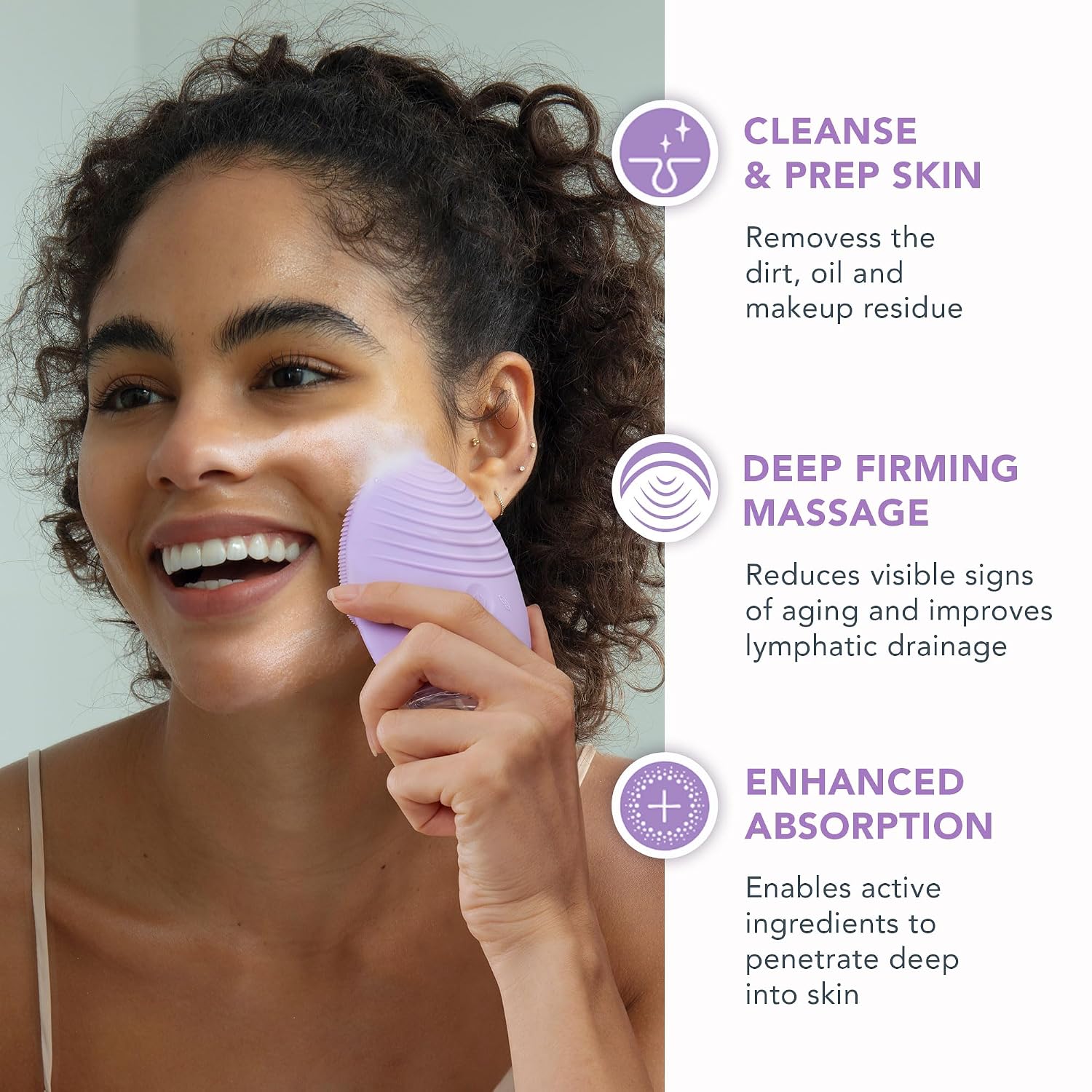 CEPILLO FACIAL FOREO LUNA 4 CON MICRO-FOAM CLEANSER 2.0 - 3