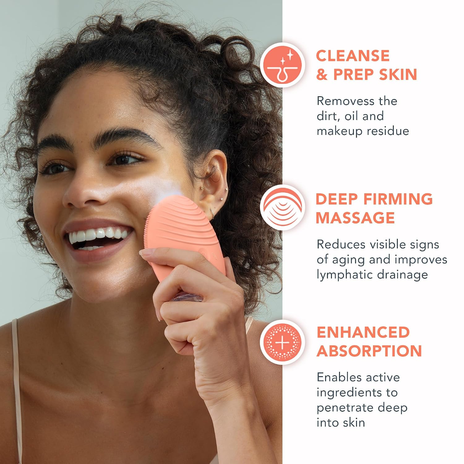 CEPILLO FACIAL FOREO LUNA 4 PARA PIEL BALANCEADA CON MICRO-FOAM CLEANSER 2.0 Y CLEANSING BALM - 3