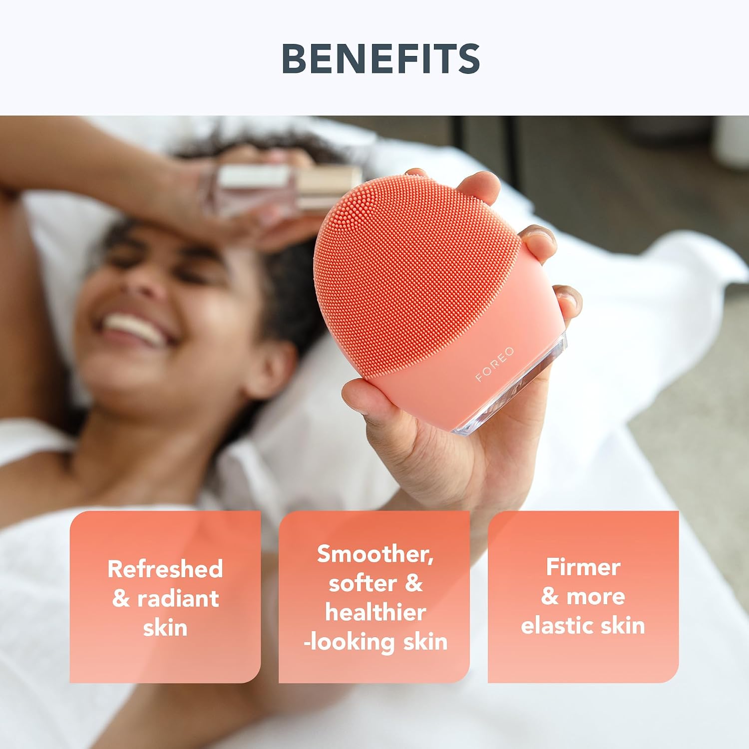 CEPILLO FACIAL FOREO LUNA 4 PARA PIEL BALANCEADA CON MICRO-FOAM CLEANSER 2.0 Y CLEANSING BALM - 5