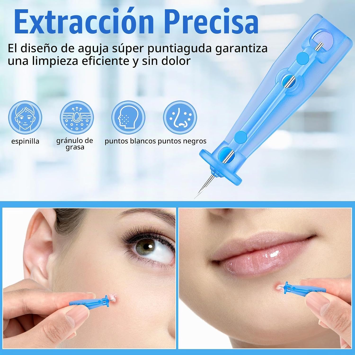 AGUJAS ESTÉRILES PARA ESPINILLAS HFYHWT 200 UNIDADES - 3