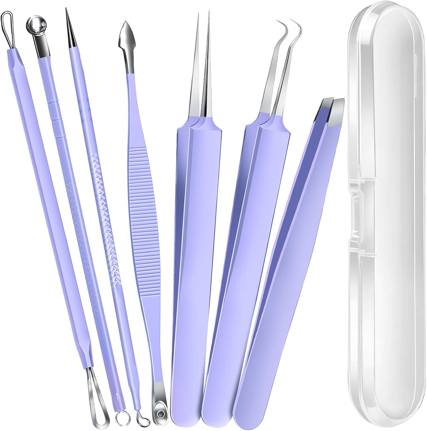 KIT DE HERRAMIENTAS PARA ESPINILLAS TEENITOR CON EXTRACTOR DE PUNTOS NEGROS Y PINZAS PARA VELLOS ENCARNADOS - 1