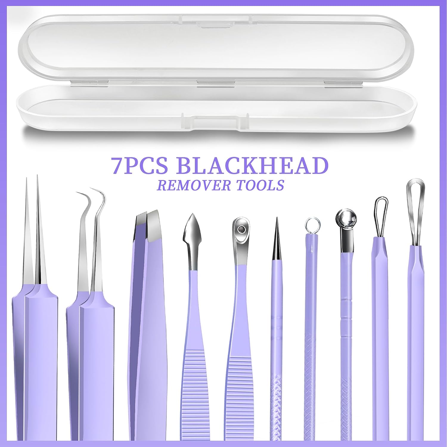 KIT DE HERRAMIENTAS PARA ESPINILLAS TEENITOR CON EXTRACTOR DE PUNTOS NEGROS Y PINZAS PARA VELLOS ENCARNADOS - 2