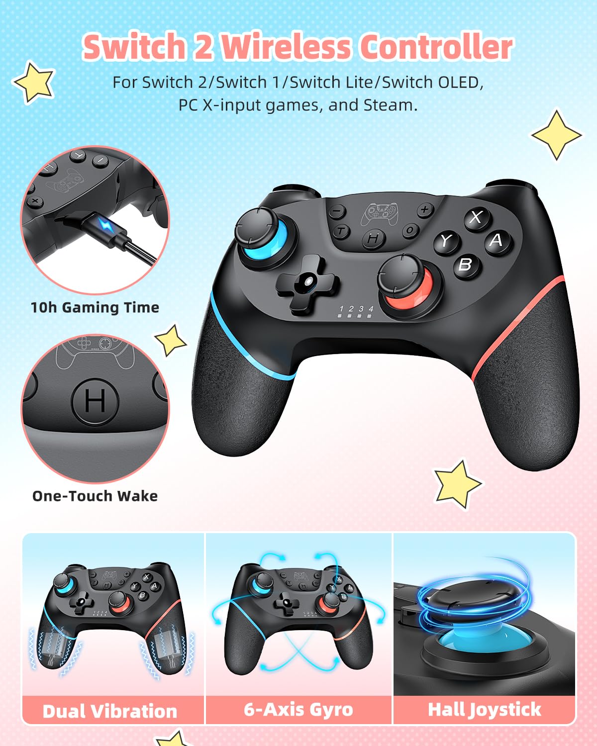 KIT DE ACCESORIOS SWITCH 2 MENEEA 17 EN 1 AZUL - 3