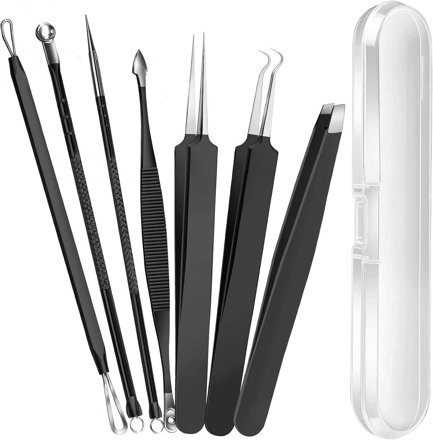 KIT DE HERRAMIENTAS PARA EXTRACCIÓN DE PUNTOS NEGROS TEENITOR 7 PIEZAS NEGRO - 1