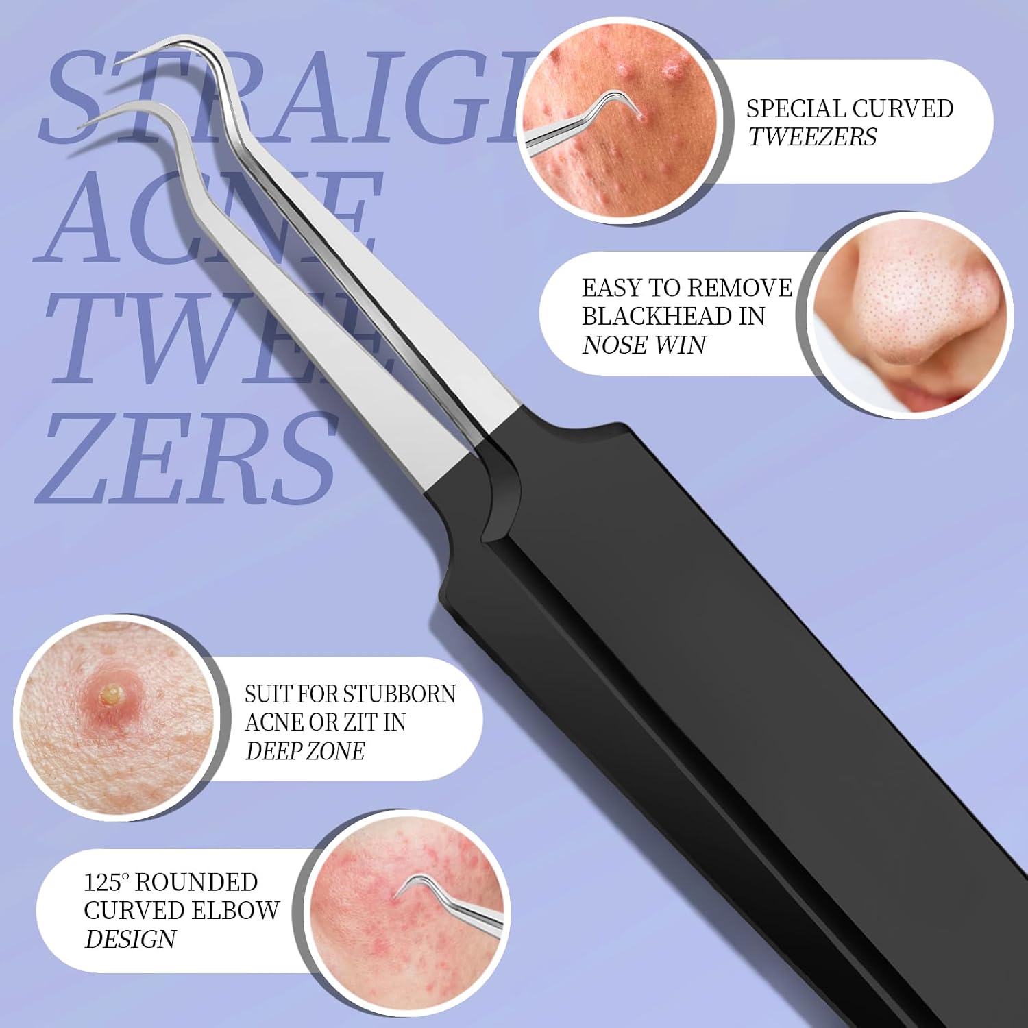 KIT DE HERRAMIENTAS PARA EXTRACCIÓN DE PUNTOS NEGROS TEENITOR 7 PIEZAS NEGRO - 5