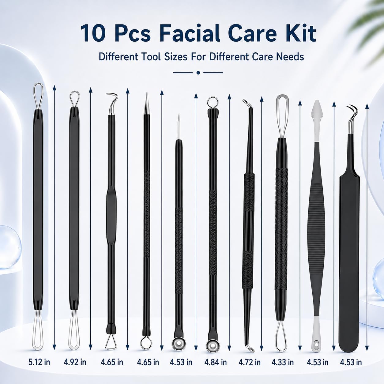 KIT DE HERRAMIENTAS PARA ESPINILLAS MENOLY 10 PIEZAS CON ESTUCHE DE CUERO - 5