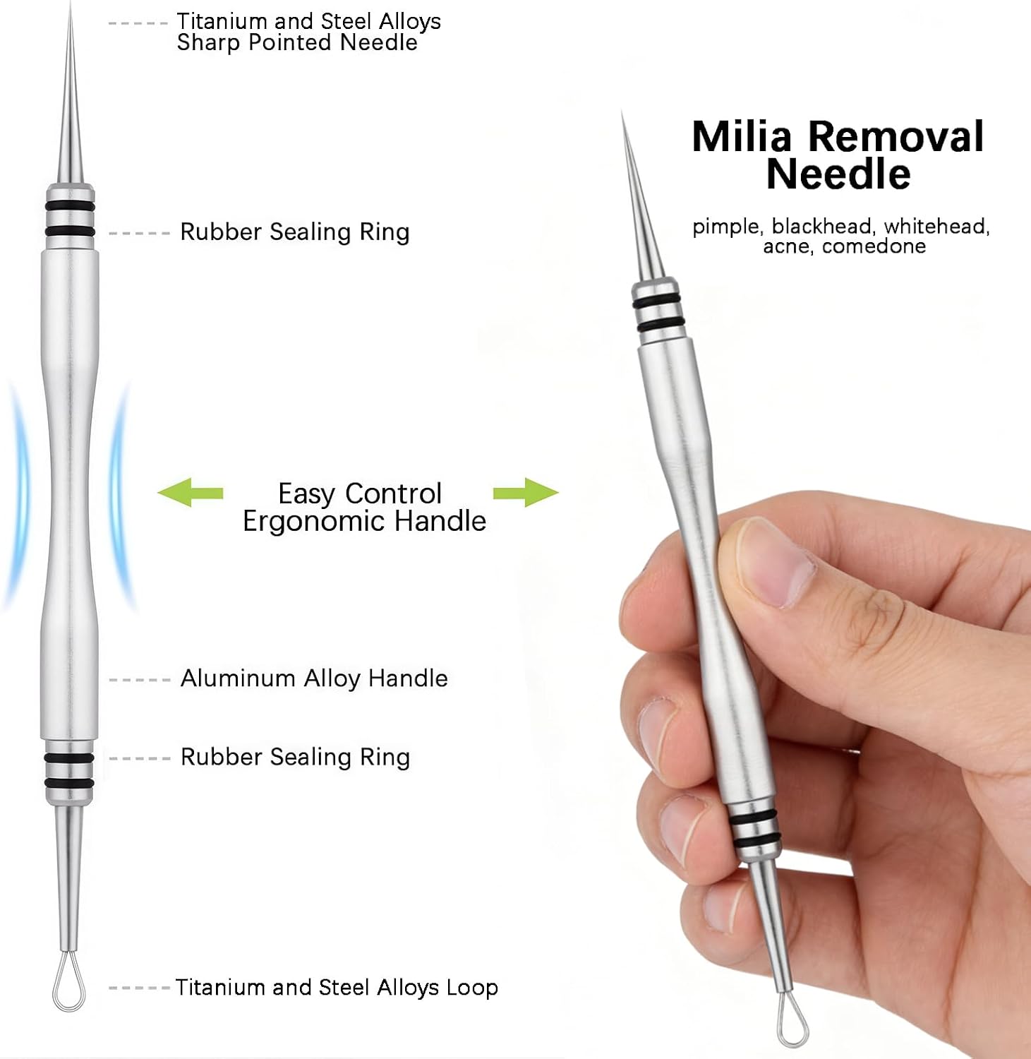 KIT PROFESIONAL REMOVEDOR DE MILIA Y PUNTOS NEGROS SGNEKOO - 5