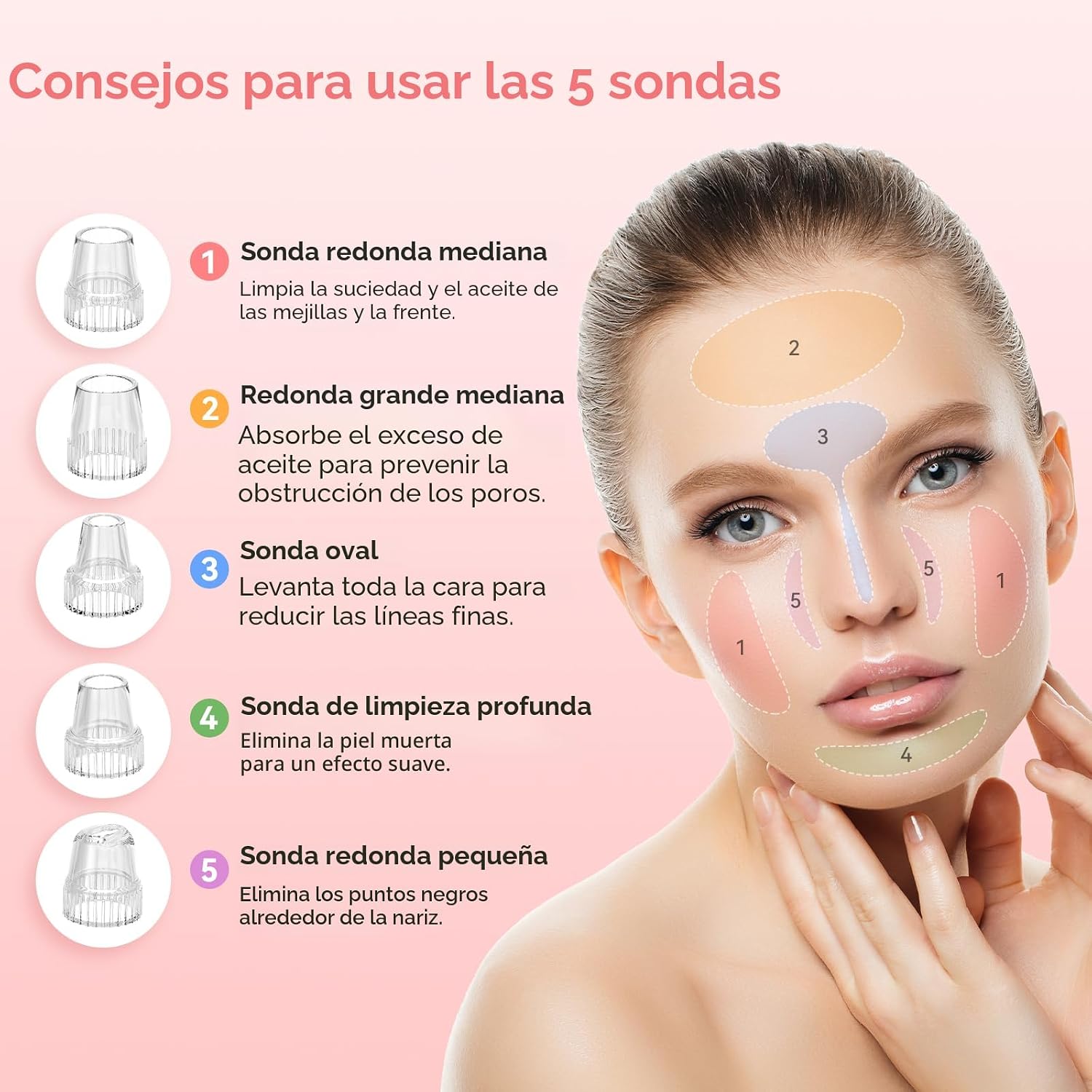 REMOVEDOR DE PUNTOS NEGROS FREESHOW RECARGABLE USB CON SUCCIÓN AJUSTABLE - 3