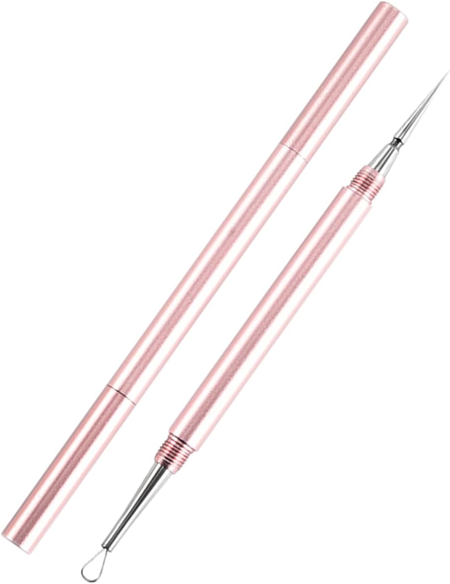 EXTRACTOR DE ACNÉ PROFESIONAL SESTBALL 2 EN 1 ACERO INOXIDABLE ROSA - 1