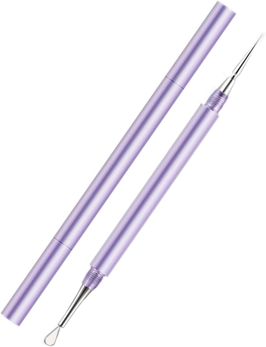 EXTRACTOR DE ACNÉ PROFESIONAL SESTBALL 2 EN 1 ACERO INOXIDABLE MORADO - 1