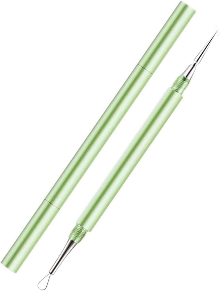 EXTRACTOR DE ACNÉ PROFESIONAL SESTBALL 2 EN 1 ACERO INOXIDABLE VERDE - 1