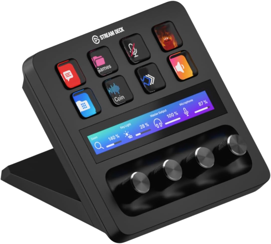 CONTROLADOR DE AUDIO Y MEZCLA ELGATO STREAM DECK + - 1