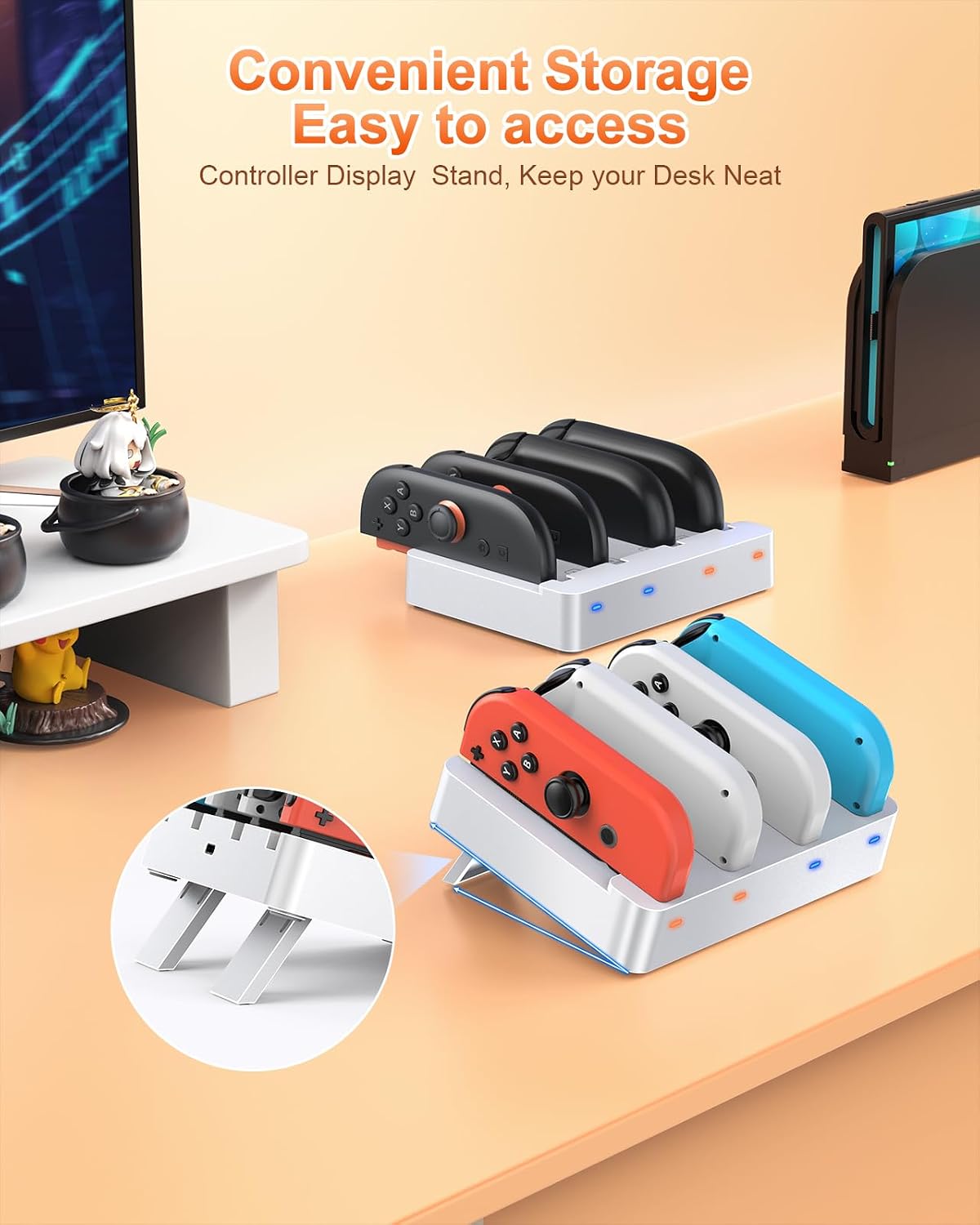 BASE CARGADORA PARA CONTROLES FYOUNG SWITCH 2/1 - 4