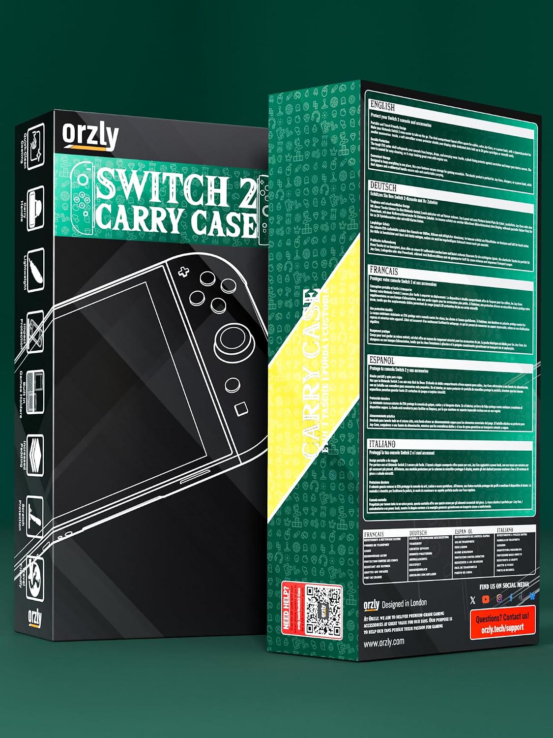 FUNDA ORZLY PARA NINTENDO SWITCH 2 7.9 PULGADAS - 3