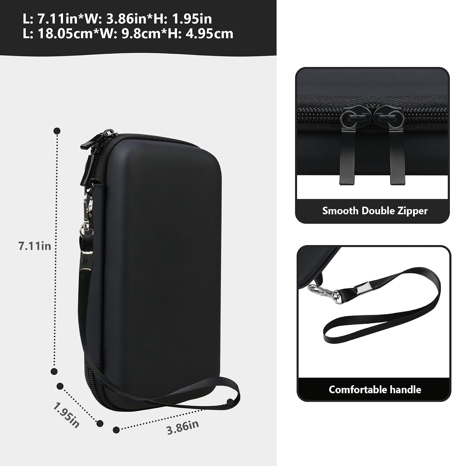 ESTUCHE RÍGIDO SUPMAY PARA NINTENDO DS LITE NEGRO - 3