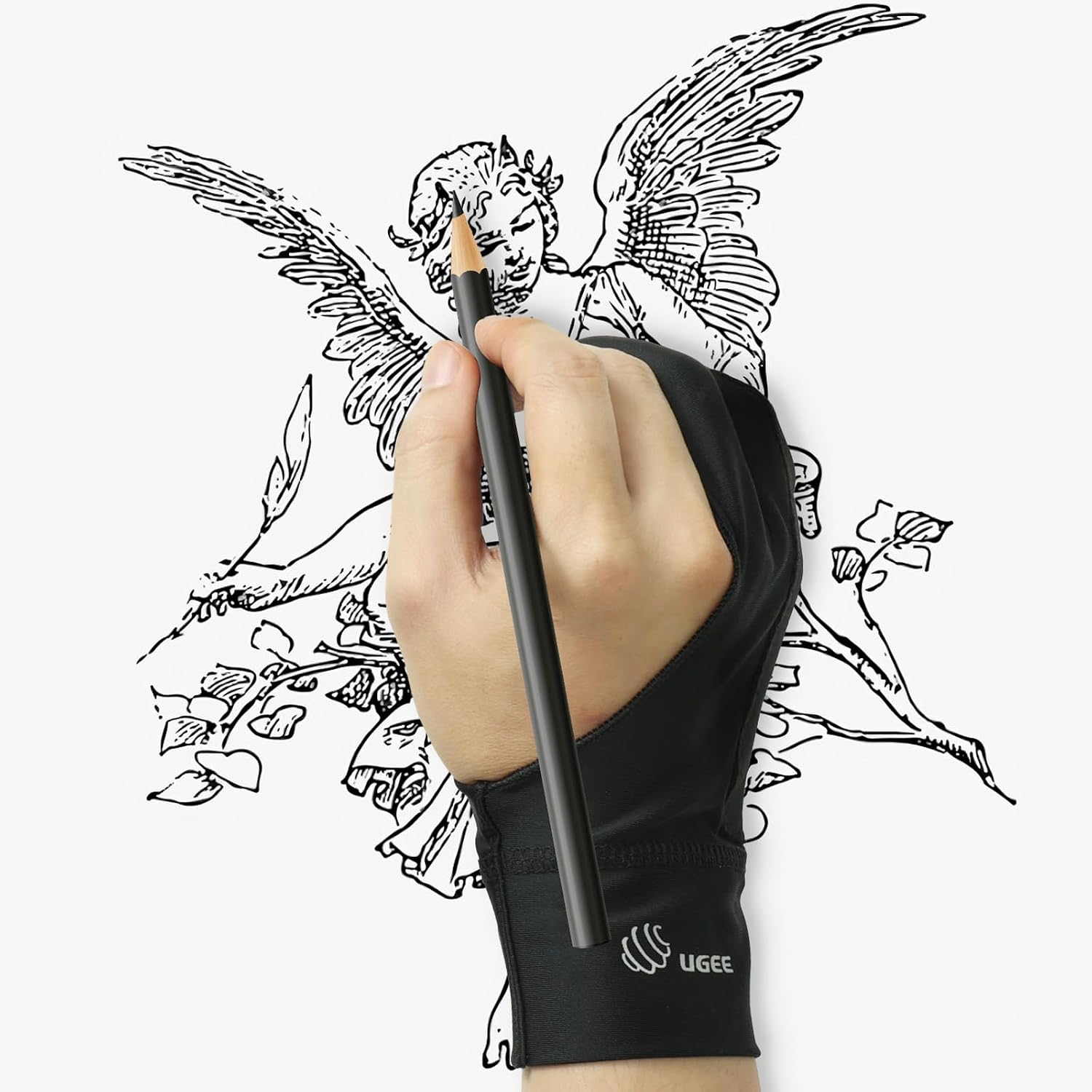 GUANTE PARA DIBUJO UGEE ARTIST GLOVE DOBLE ACOLCHADO TALLA S - 1