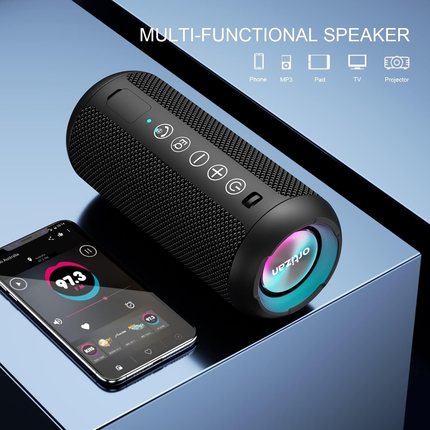 PARLANTE PORTÁTIL ORTIZAN X10 BLUETOOTH IPX7 WATERPROOF - 5
